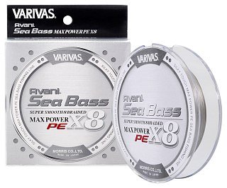Шнур Varivas Avani Seabass Max Power X8 s.gray 150м PE 1.0