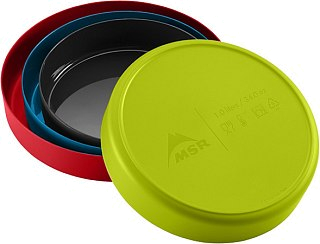 Миска MSR Deep dish plate medium green пластик - фото 1