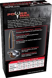 Патрон 308Win Winchester Power max PHP 11,7гр 1/20 - фото 3