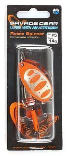 Блесна Savage Gear Rotex Spinner №5 14гр 04-fluo orange silver - фото 2