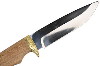 Нож ИП Семин Лазутчик сталь 65х13 литье ценные породы дерева - фото 4
