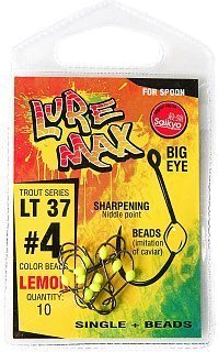 Крючки LureMax Trout LT37 №4 Lemon 10шт