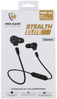 Беруши Pro Ears Stealth Elite  активные bluetooth IPX5 черный - фото 1