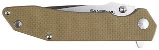 Нож Sanrenmu 9002-GW складной сталь Sandvik  12C27 рукоять G10 - фото 5
