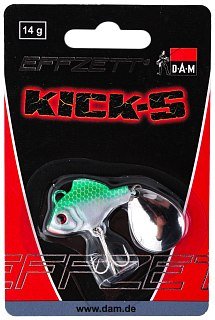 Блесна DAM Effzett Kick-S spinner green 14гр