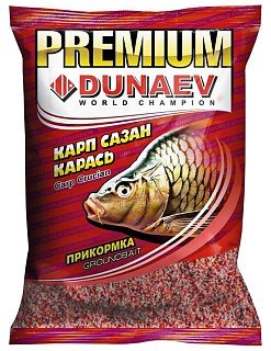 Прикормка Dunaev-Premium 1кг карп-сазан красная