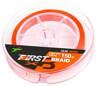 Шнур Intech First Braid X8 150м 2,5/0,26мм orange - фото 2