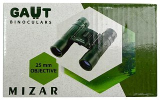 Бинокль Gaut Mizar 10x25 Roof-призмы BK7 черный  - фото 8