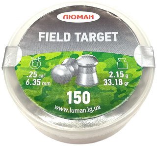 Пульки Люман Field Target 2,15 гр 6,35мм 150 шт - фото 1