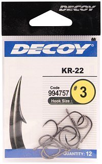 Крючки Decoy KR-22 BN №3 12шт