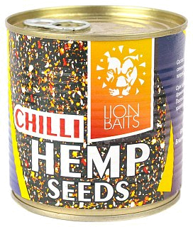 Консервированная зерновая смесь Lion Baits hemp seeds chili 430мл