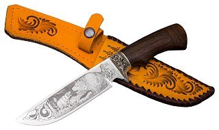 Нож ИП Семин Лорд кованная сталь 95х18 венги литье гравировка