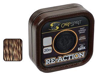 Поводковый материал Carp Spirit Re-Action 20м 20lb 9,1кг коричневый - фото 3