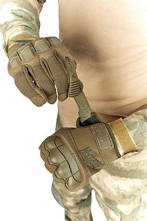 Перчатки Fantom Force Альфа-3 тактические с пальцами хаки - фото 8