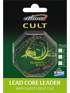 Поводочный материал Climax Lead core sft. bolt clip 90см 45lbs - фото 2