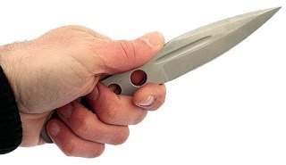 Нож ИП Семин Перо сталь 65x13 метательный в чехле - фото 4