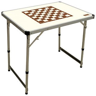 Стол Camping World Chess ivory шахматный до 30 кг 80х60 см