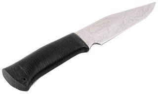 Нож Росоружие Кайман-2 сталь 95х18 рисунок рукоять кожа - фото 4