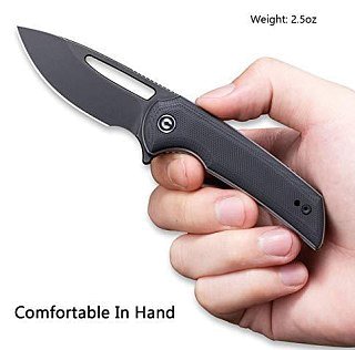 Нож Civivi Odium Flipper Knife G10 Handle (2.65" D2 Blade) black  - фото 4