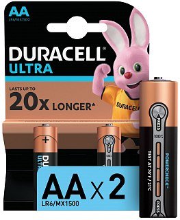 Батарейка Duracell Ultra АА уп.2шт - фото 1