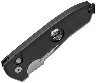 Нож Pro-Tech Rockeye сталь D2 темляк череп - фото 4