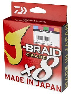 Шнур Daiwa J-Braid Grand X8 0,13мм 150м Multicolor - фото 1