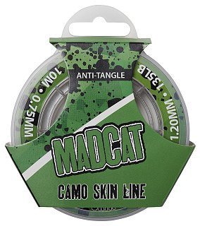 Поводковый материал DAM Madcat Camo Skin Line 10м 0,75мм 1,20мм 60кг 135lb Brown