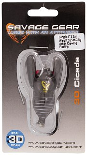 Воблер Savage Gear Cicada 3,3см 3,5гр F black