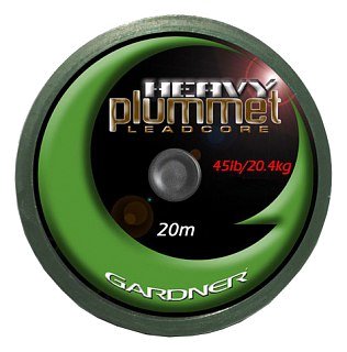 Лидкор Gardner Heavy plummet leadcore green 20м 45lbs - фото 1