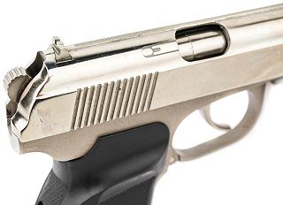 Пистолет Baikal МР 654 К 4,5мм белый обновленная ручка - фото 3