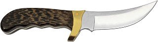 Нож Ягуар калинг ст.420НС,кл.с рис.ягуара,рук.че - фото 2