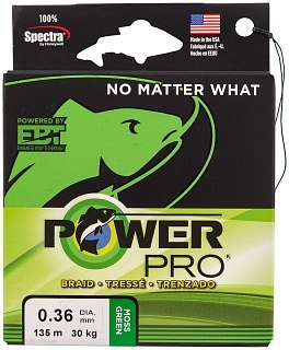 Шнур Power Pro 135м 0,36мм moss green