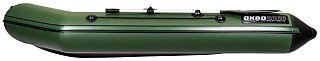 Лодка Мастер лодок Аква 2800 слань-книжка киль зеленый/черный - фото 7