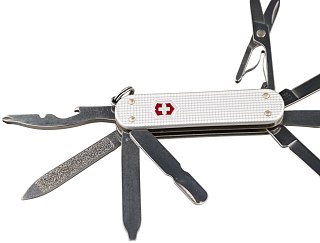 Нож Victorinox MiniChamp Alox 58мм 14 функций серебрянный - фото 4