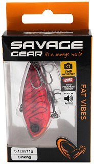 Воблер Savage Gear Fat vibes 5,1см 11гр раттлин red crayfish - фото 2