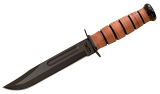 Нож Ka-Bar 1217 Straight Edge сталь 1095 рукоять кожа