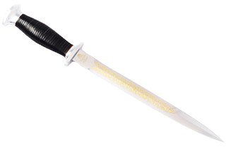 Нож Росоружие Кортик офицерский 95x18 кожа позолота - фото 1