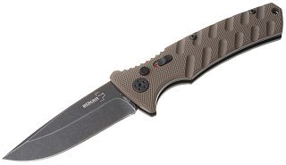 Нож Boker Plus Strike Coyote складной сталь AUS-8 рукоять коричневая G10 - фото 1
