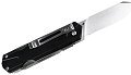 Нож Sanrenmu 7117LUX-LH-T5 складной сталь 12C27 рукоять Black Aluminum