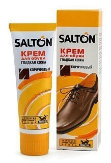 Крем Salton д/обуви с норк.маслом в туб. 75мл.коричневый