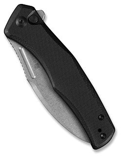 Нож Sencut Watauga Flipper & Button Lock Knife Black G10 Handle (3.48" D2) - фото 3