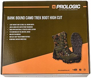 Ботинки Prologic Bank bound trek high camo  - фото 4