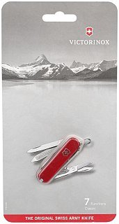 Нож Victorinox Classic 58мм красный блистер - фото 1