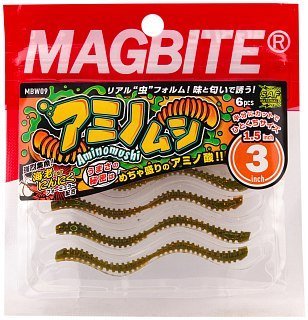 Приманка Magbite MBW09 Aminomushi 3,0" цв.25