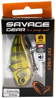 Воблер Savage Gear Fat vibes 6,6см 22гр раттлин perch - фото 2