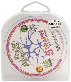 Шнур Power Phantom Synapse PE 150м multicolor 0.8 10,1кг 0,14мм
