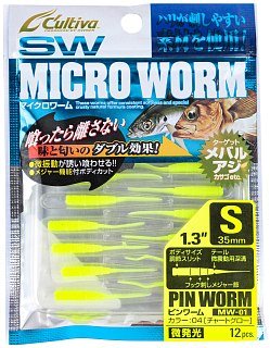 Приманка Owner Cultiva Micro Worm MW-01 1,3" 04 12шт - фото 2