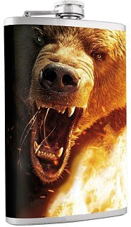 Фляжка Helios Медведь 240мл - фото 1