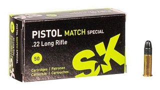 Патрон 22 LR Lapua Pistol match special SK (50шт) - фото 1