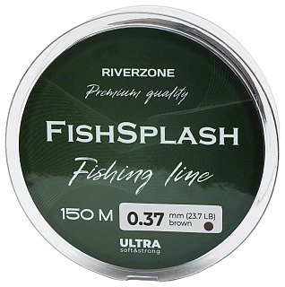 Леска Riverzone FishSplash I 150м 0,37мм 23,7lb brown - фото 5